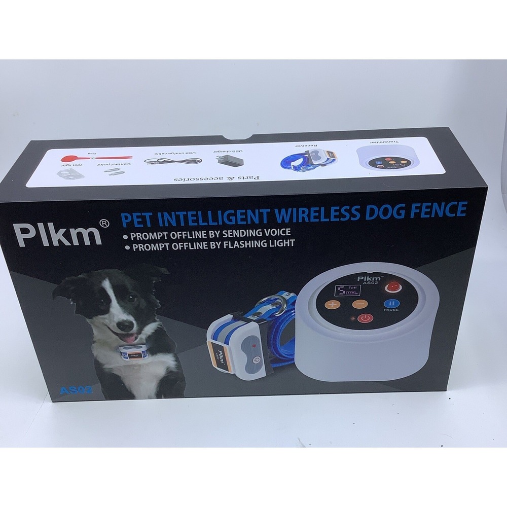 Plkm AS02 Pet Intelligent Wireless Dog Fence System Electronic Containment Kit